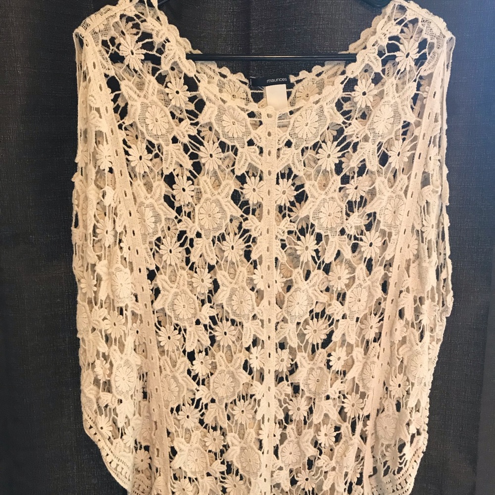Maurices Lace Poncho